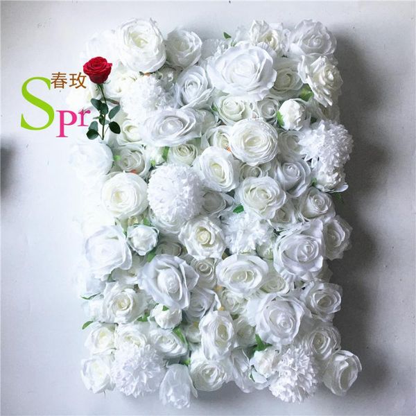 

decorative flowers & wreaths spr sale waterproof silk rose hydrangea artificial flower wall for wedding stage backdrop decoration