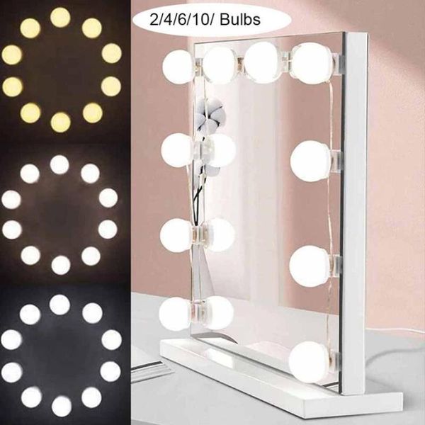 

vanity lights makeup light usb three-tone fill mirror headlight bulb