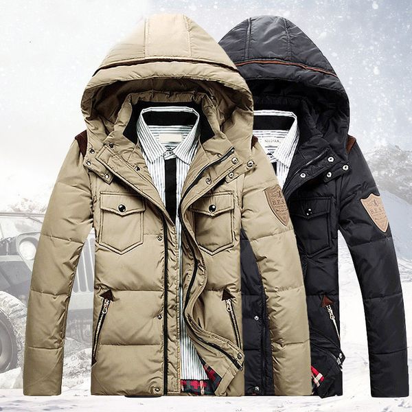 

Autumn and winter outdoor leisure men's down jacket, Black