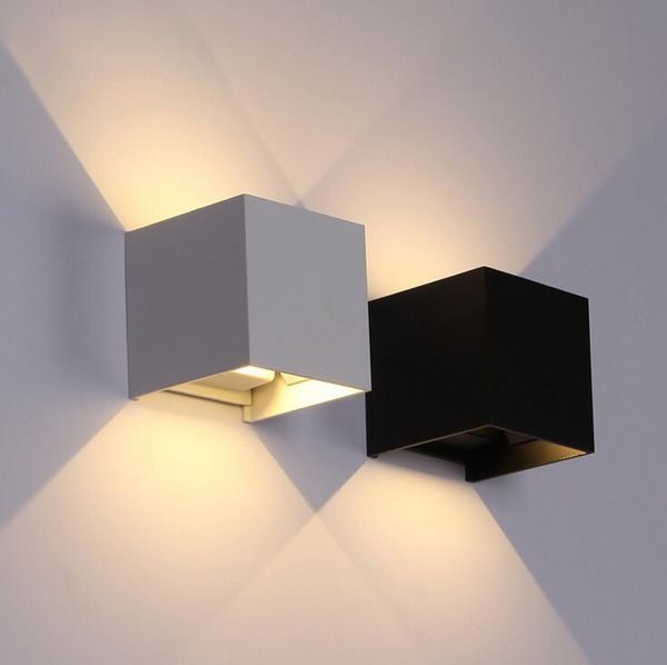 

outdoor wall lamps 8w 12w cob led lighting lamp modern home decoration sconce aluminum ac85v-265v for bath corridor