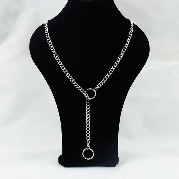 

pendant necklaces fashion wild summer necklace titanium steel cold wind neutral neck chain, Silver