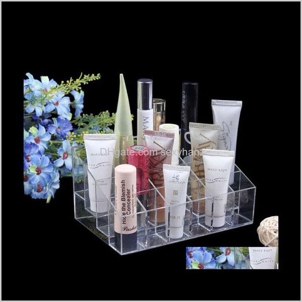 

other packaging & drop delivery 2021 transparent acrylic / plastic 24 booths lipstick lip gloss make-up storage cosmetic organizer jewelry d, Black;white