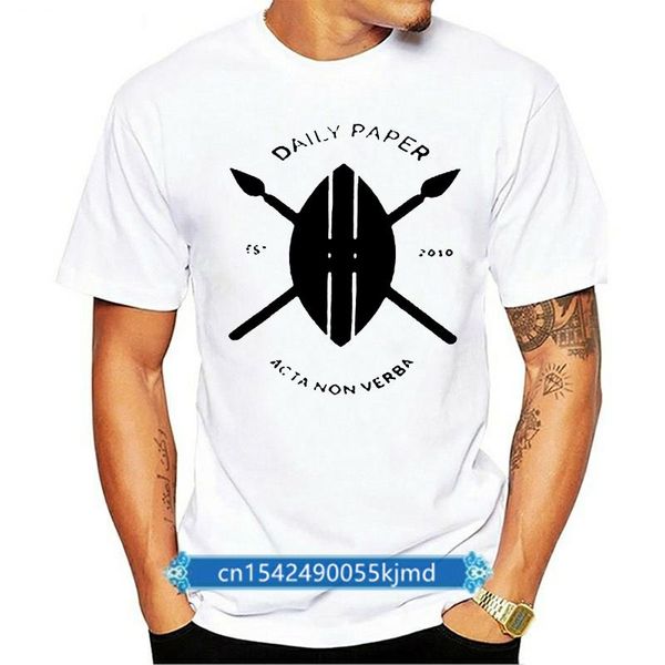 

men's t-shirts daily paper half sleeve t shirt, White;black