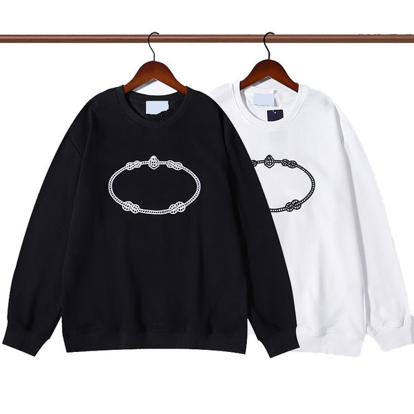 

autumn fashion casual mens sports style sweatshirts crew neck long sleeve embroidered lettering various color styles, Black