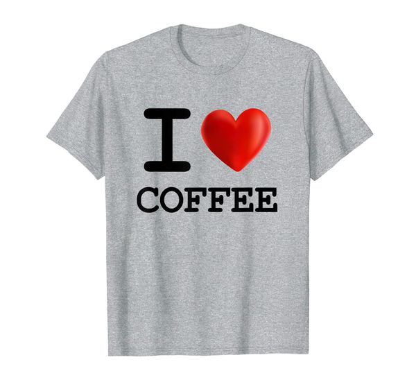 

i love coffee drink beverage heart t shirt, White;black