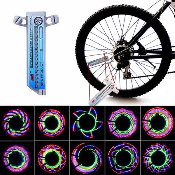 

bike lights cycling wheel spoke light colorful bicycle motorcycle waterproof 32 led outdoor lamp accessories