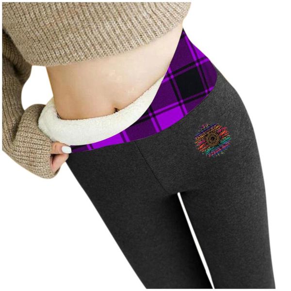 

women's leggings women fashion casual printed span ladies trousers waist keep warm long pants leggins mujer pantalones de, Black