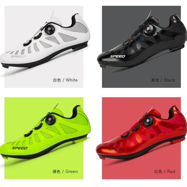 

cycling footwear professional shoes road men sneakers mountain bike cleat flat bicycle mtb, Black