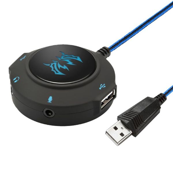 

hubs s2 4 port usb sound card hub mic adapter pc lapexternal audio converter