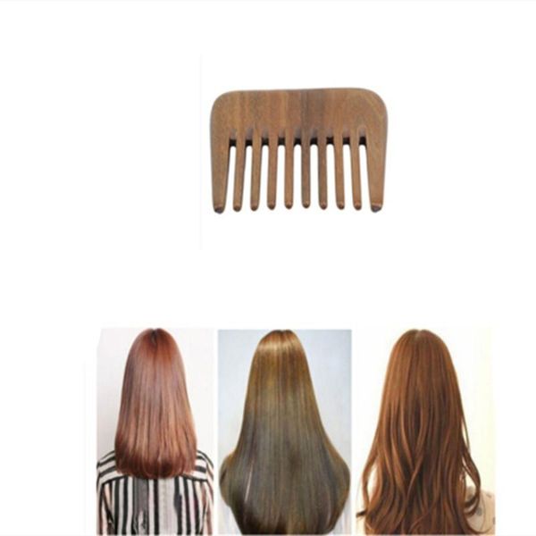 

wood thickened curved pocket hair comb massage anti-static fine-tooth salon styling tool hairdressing barbers brush 1pc brushes, Silver