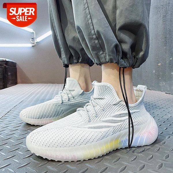 

men's shoes summer fashion trend casual lightweight breathable mesh fly woven sports running trendy #h37z