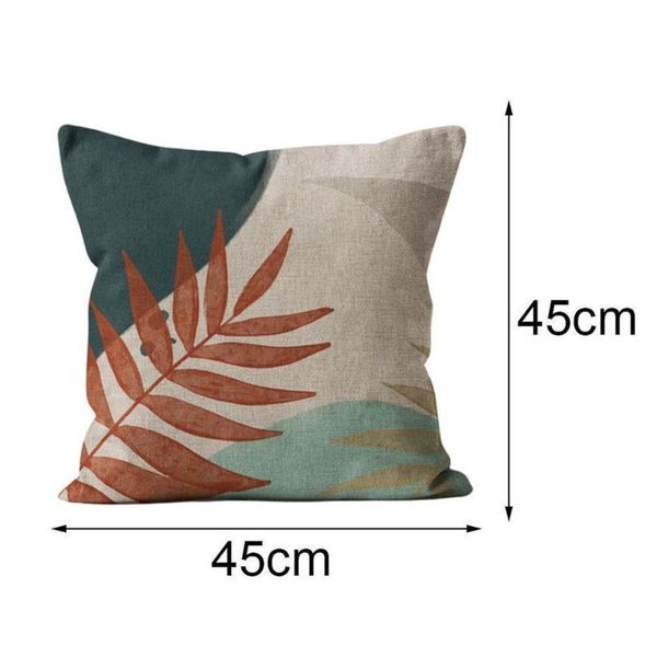 

cushion/decorative pillow modern nordic beige plant tropical leaves cushion cover throw cases spring decor home for car chair sofa pillowcas