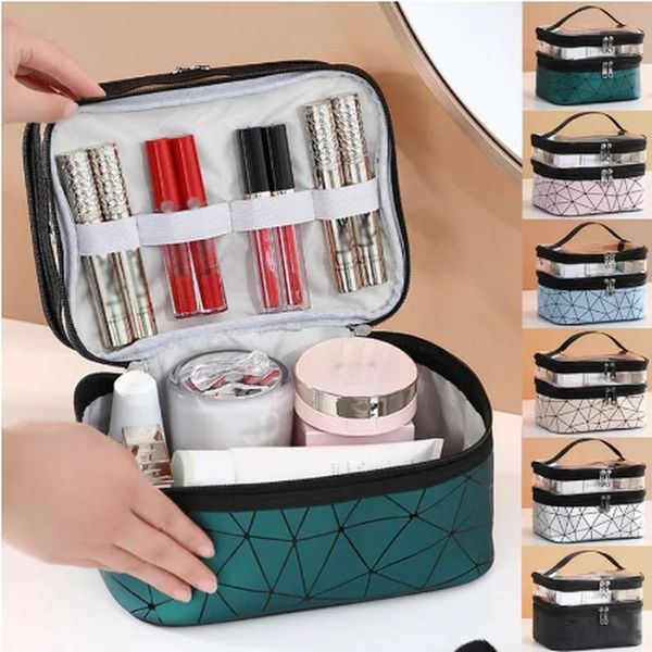 

storage bags multifunction travel cosmetic bag fashion women diamond makeup organizer waterproof females make up cases zm1103