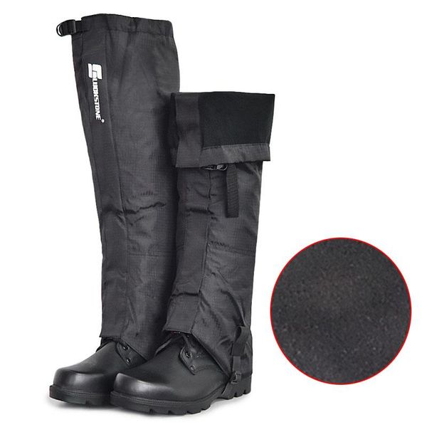 

waterproof leg covers legging legs protection knee pads climbing camping hiking ski boot travel shoe grip snow gaiters elbow &, Black;gray