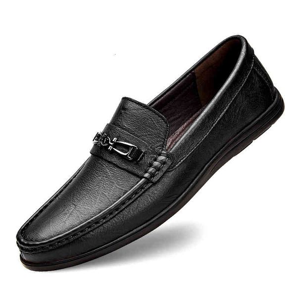 

dress shoes sapatos casuais para homens, sapatos da moda com camada de couro cabeludo, mocassim baixo corte macio, respirável, preguiçosos t, Black