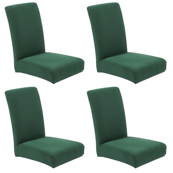 

chair covers 4pcs dining room modern stretch removable seat protector el home decor washable wedding banquet simple cover restaurant