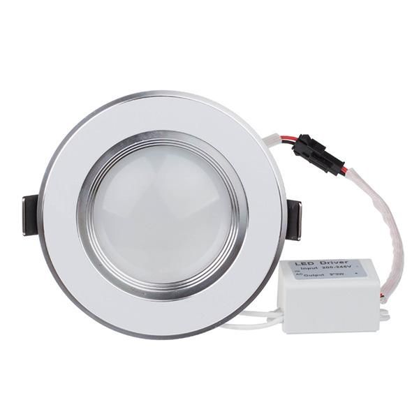 2021 Plafoniera a LED dimmerabile 3W 5W 7W 9W 12W Bianco caldo Bianco freddo Lampada da incasso a LED Lampada da incasso AC220V AC110V