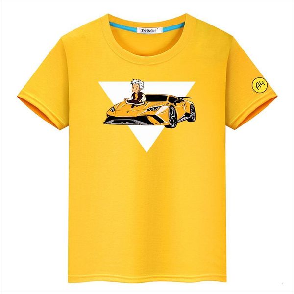 

summer childrens t shirt orange merch a4 lamba boy girl short sleeve tee fashion 4 baby clothing 100% cotton, Blue