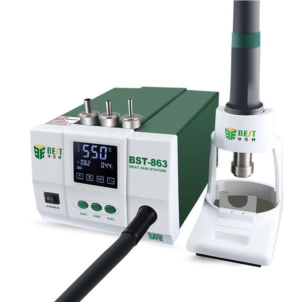 

soldering station air lead digital touch screen display heat gun thermostatic smd rework cell phone repairing tools