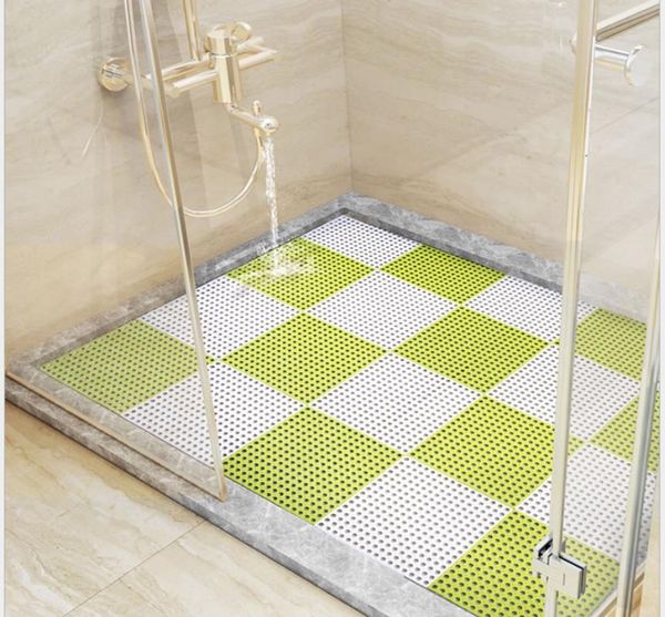 

bath mats creative room bathroom carpet set mesh soft plastic non-slip foot massage 8 colors for choose combination