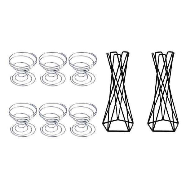 

craft tools 6x air plant stand airplant container tillandsia holder & 2x tablemetal big holders stands