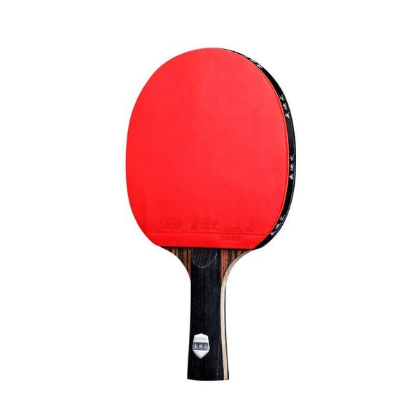 

table tennis raquets 1pcs bat viscous and elastic pimples in racket ebony 7 layers short handle long pong bats