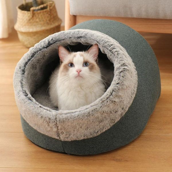 

cat carriers,crates & houses winter warm deep sleep kennel four seasons general sleeping litter supplies pet bed travel bag