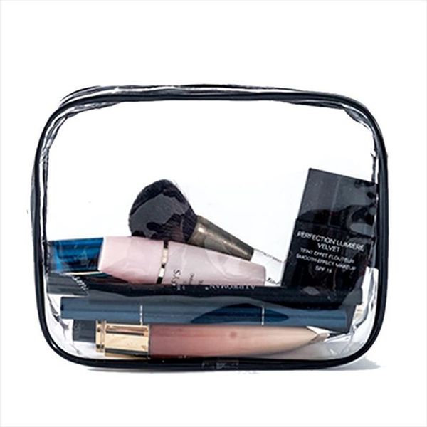 

transparent pvc cosmetic bag women men travel makeup purse zipper make up organizer storage toiletry beauty wash case