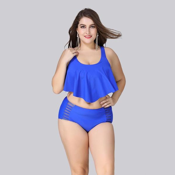 

large size bikinis women swimsuit swimwear 2021 female big bikini set high waist plus l-5xl beachwear bathing suit one-piece suits