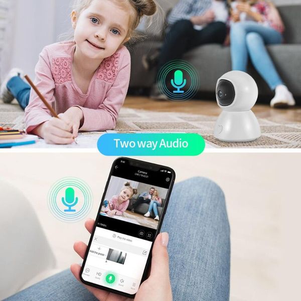 

cameras one-touch call camera phone cctv surveillance indoor tuya wifi ip action ai two-way audio smart home video
