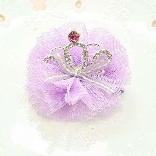 

hair accessories children's crown headdress princess korean girl clip baby ornament rhinestone band birthday little hairpin, Slivery;white