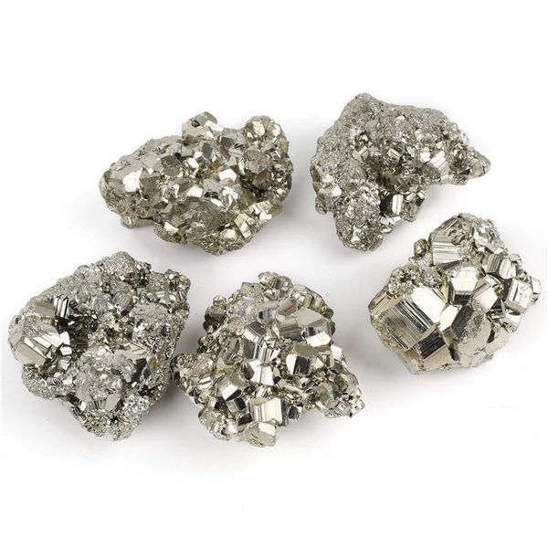 

decorative objects & figurines 1 box 16/18 pyrite iron rough chunky nuggets mineral crystal quartz points for diy decor crafts specimen teac