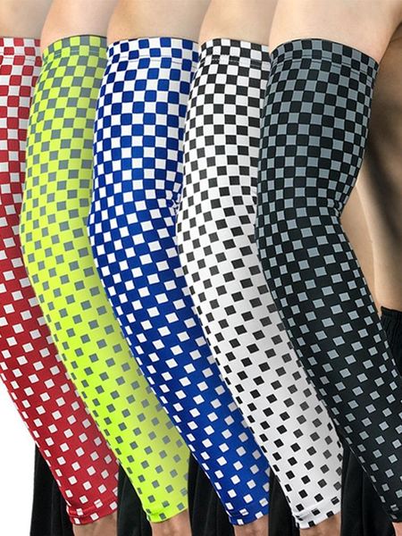 

elbow & knee pads 1pc bike golf anti-ultraviolet sunscreen sweat-absorbent cooling arm cover, Black;gray