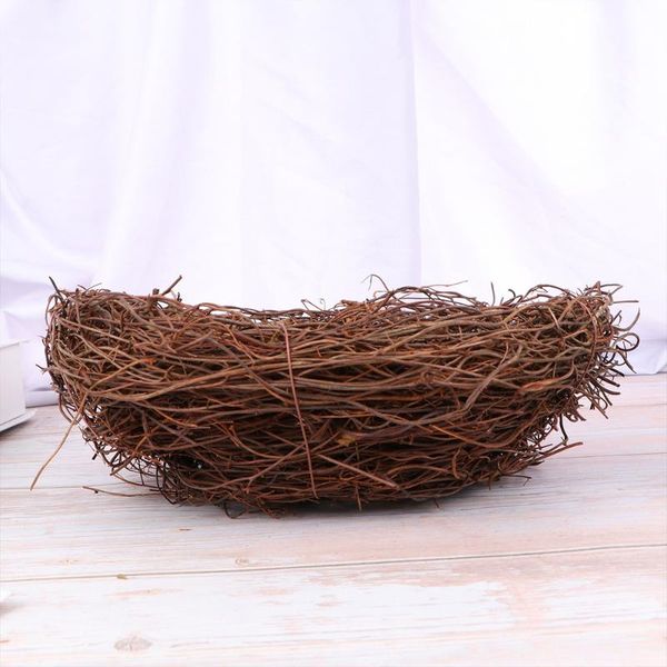 

bird cages 25cm simulation rattan nest easter egg ornament party diy decor