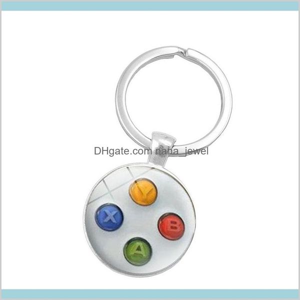 Llaveros Accesorios de moda Cadena Geeky Novio Idea de regalo perfecta Joyería Controlador de videojuegos Llavero Patrón Llavero Drop2990