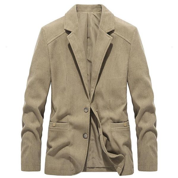 

men's suits & blazers business corduroy blazer men spring autumn casual cotton mens jackets slim fit suit male solid dress homme m-4xl, White;black