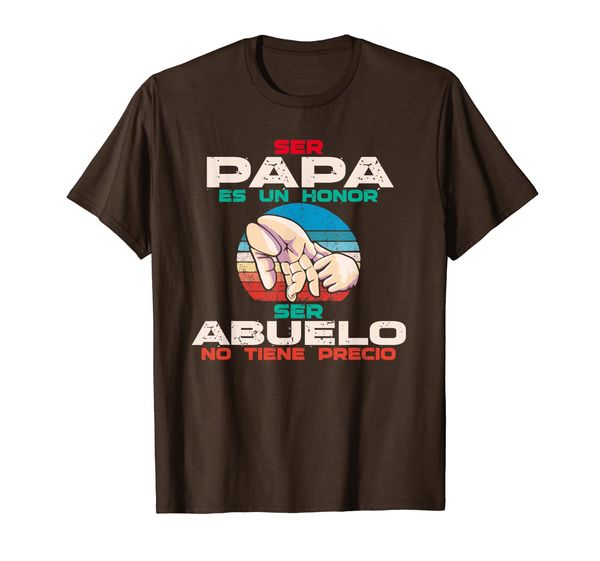 

mens ser papa es un honor ser abuelo no tiene precio t-shirt, White;black