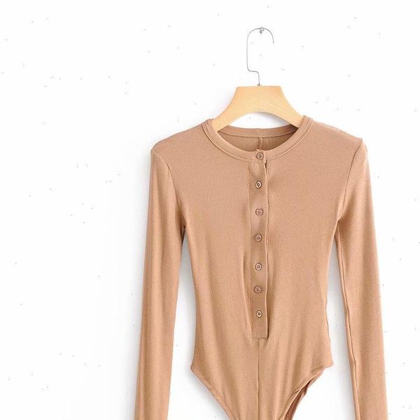 

skinny black bodysuits with women jumpsuit buttons long sleeve slim short combinaison femme, Black;white