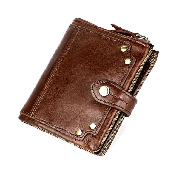 

genuine leather wallet men mini mens wallets cow man short male coin purse, Red;black