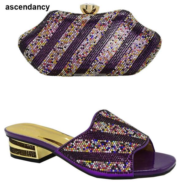 

dress shoes women and bag to match for parties 2021 spring fashion mid heels pu leather shoe matching purse party, Black