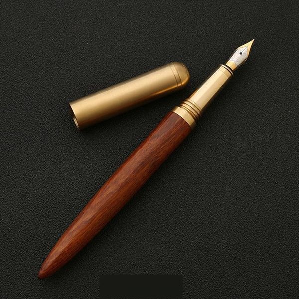 

1oov brass business fountain pens sandalwood brass sandalwood business signature creative personalized gift advertising pen