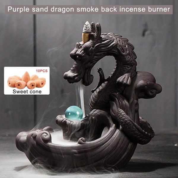 

fragrance lamps ceramic backflow incense burners home decor dragon beads ball lb