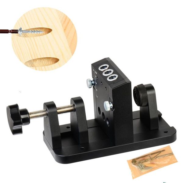 

professional hand tool sets oblique hole locator drilling kit aluminium pocket jig 9mm drill guide dowel joinery carpenter woodworker tools