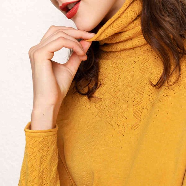 

sweaters turtleneck wool women 2021 autumn winter pullover solid knitted jumper pile collar sweater, White;black