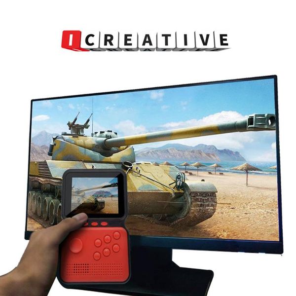 

portable game players icreative m3 protable 3 inch mini controller handheld 16 bit retro console built-in 900+ rechargable