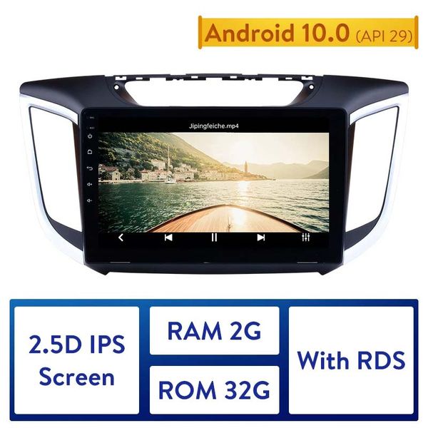 Автомобильный DVD Radio GPS Navi Stereo Unit Player для 2014-2015 Hyundai IX25 CRETA 2 DIN 10.1-дюймовый Android Quad-Core