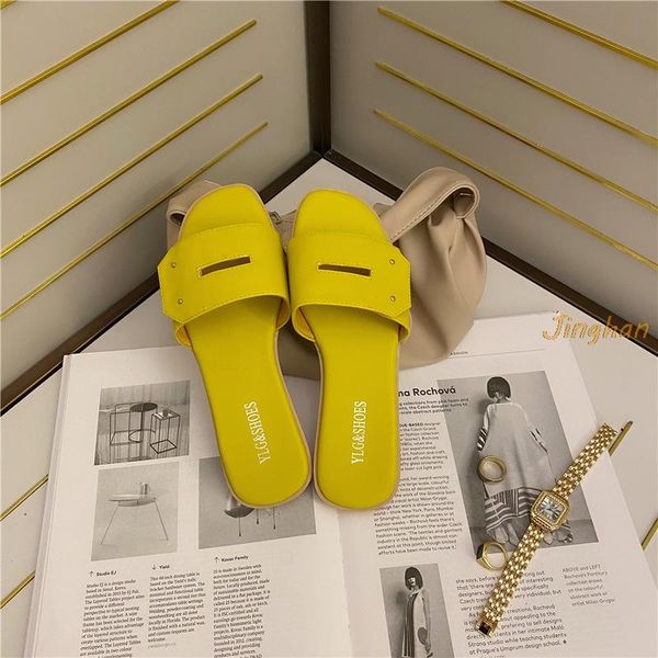 

slippers 2021 summer women's cute candy-colored light ladies shoes fashionable comfortable fish mouth, Black