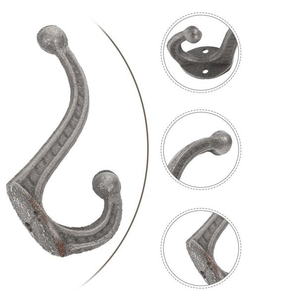 

hooks & rails 4pcs iron wall hanger vintage storage practical hanging