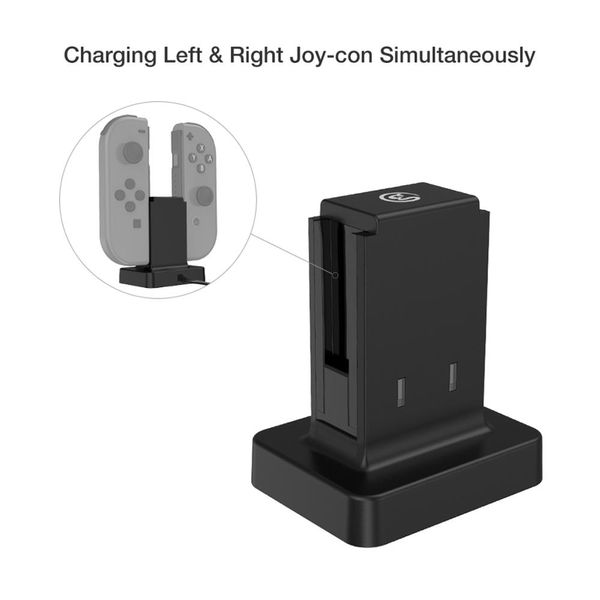 Dual Joy Con Ladestation Dock für Nintendo Switch JoyCon Controller GSW60S152
