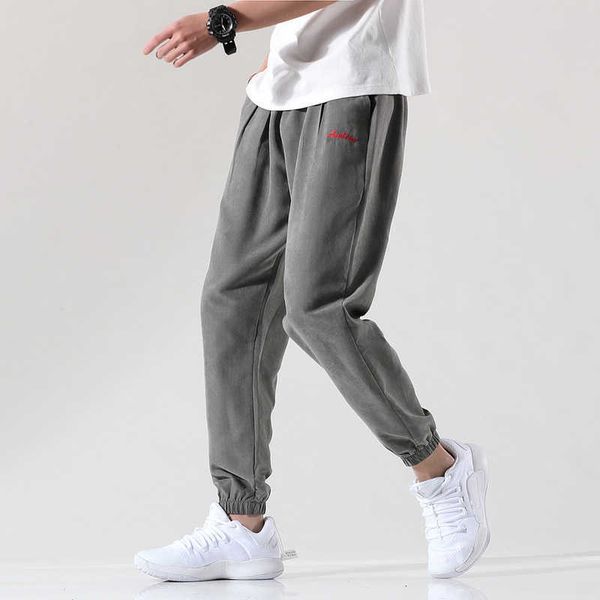 

men's pants casual movement autumn basketball loose trend harun beam foot bib overall streetwear jogging men qd1c, Black